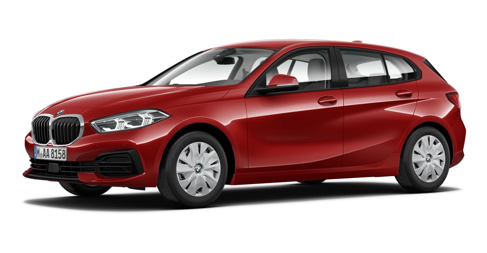 BMW BMW 1er in Rot von vorne BMW BMW 1er in Rot von vorne