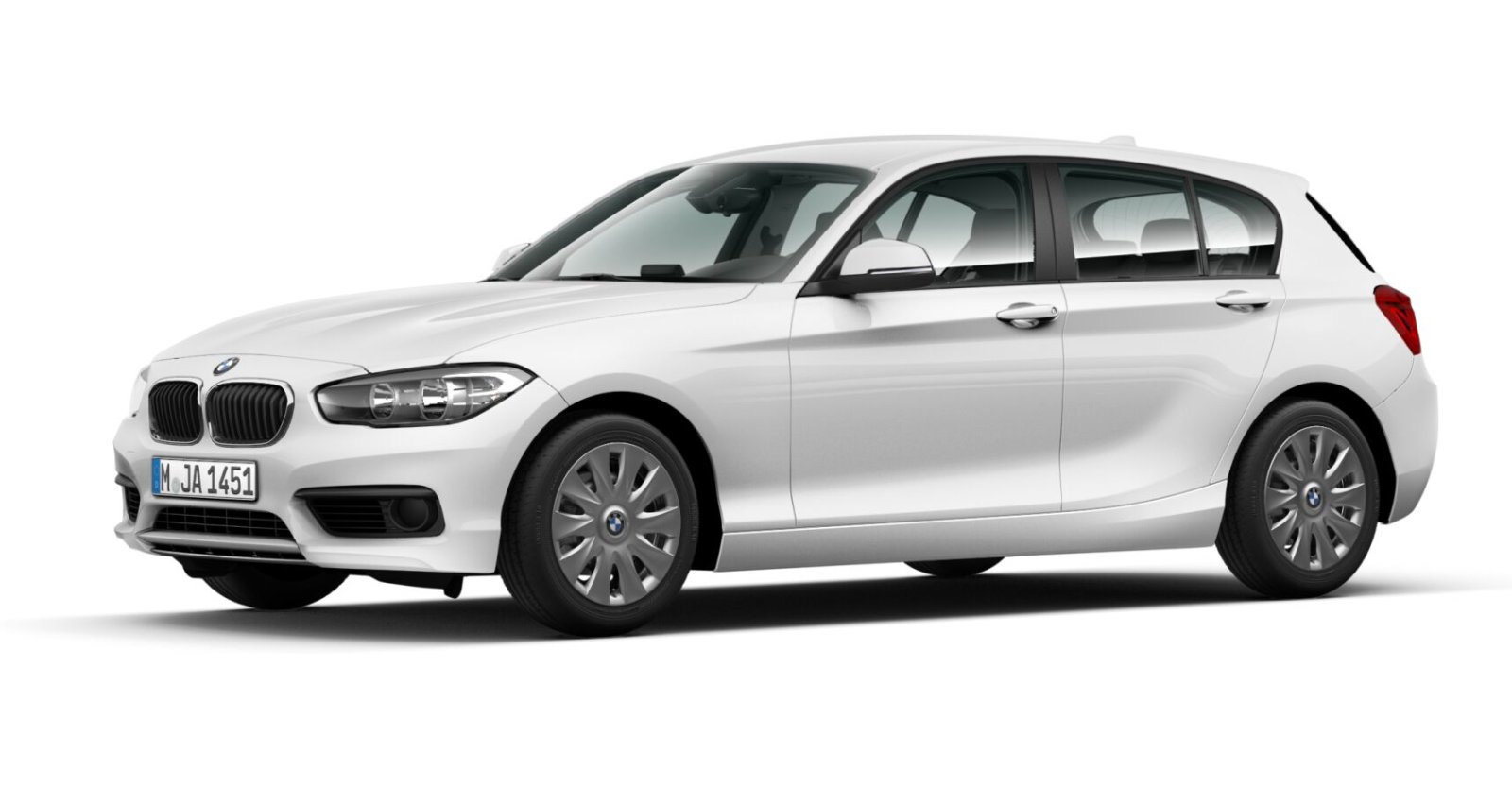 BMW BMW 1er in Weiß von vorne BMW BMW 1er in Weiß von vorne