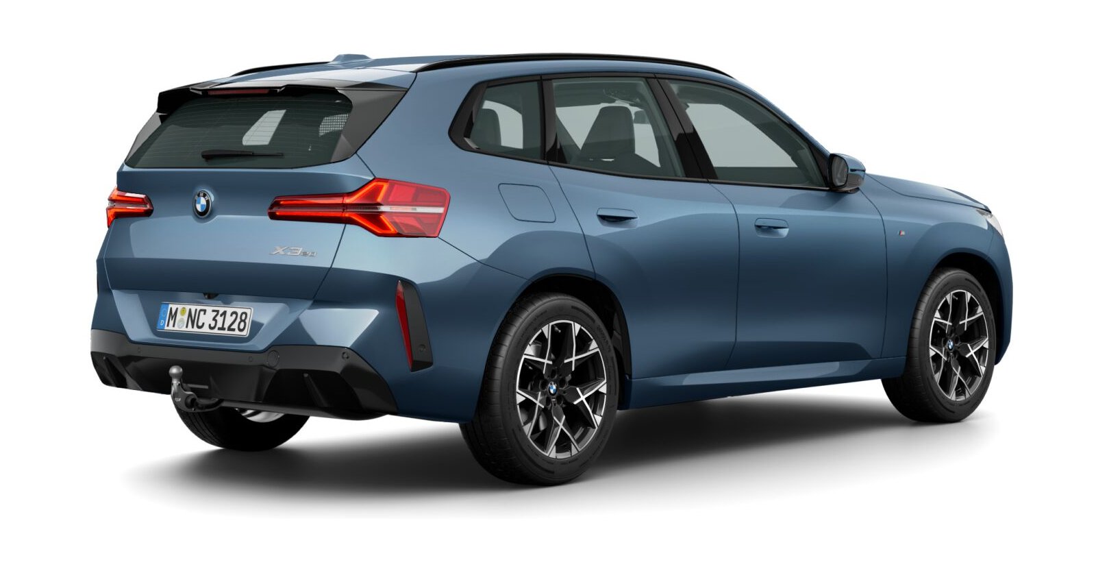 BMW BMW X in Blau von hinten