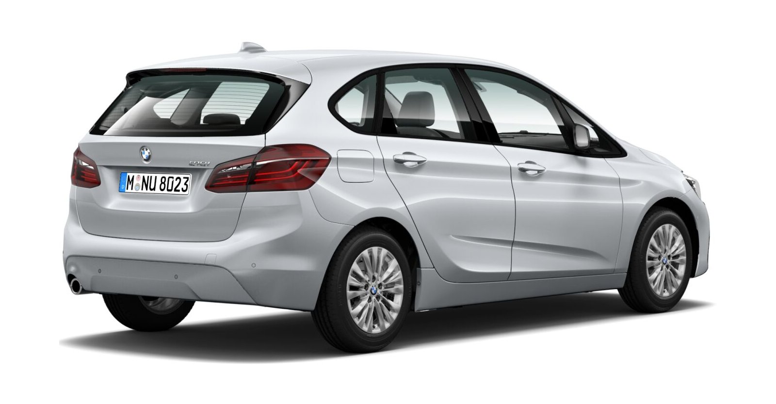 BMW BMW 2er in Silber von hinten