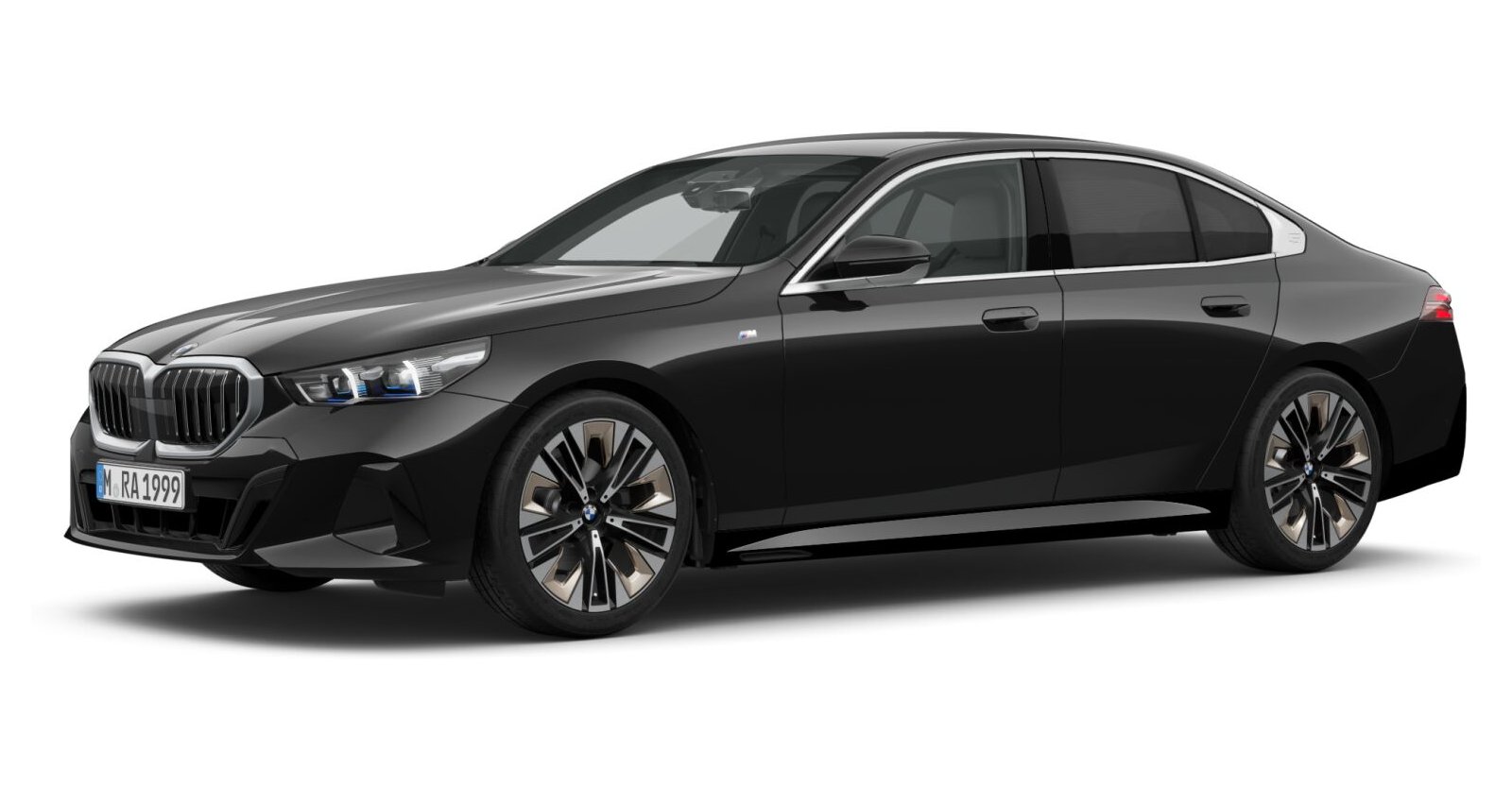 BMW BMW 5er in Schwarz von vorne BMW BMW 5er in Schwarz von vorne