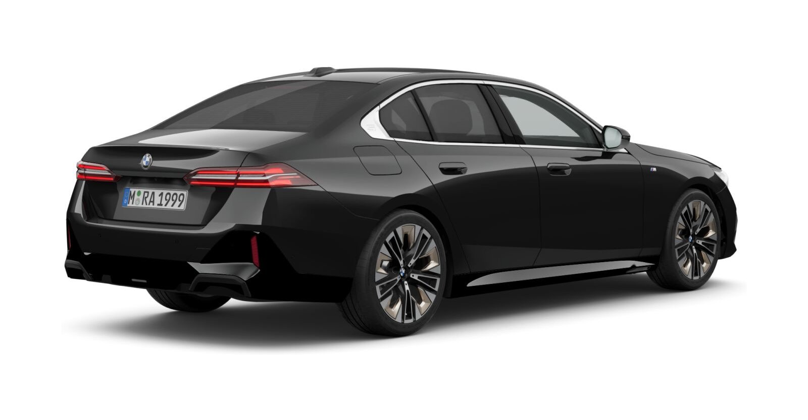 BMW BMW 5er in Schwarz von hinten BMW BMW 5er in Schwarz von hinten