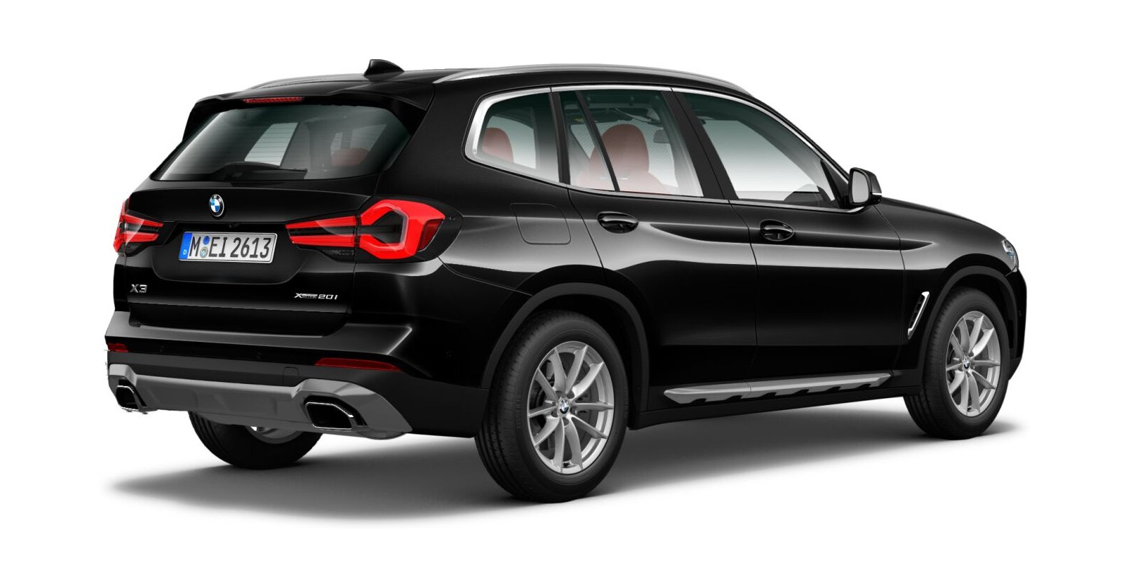 BMW BMW X in Schwarz von hinten BMW BMW X in Schwarz von hinten