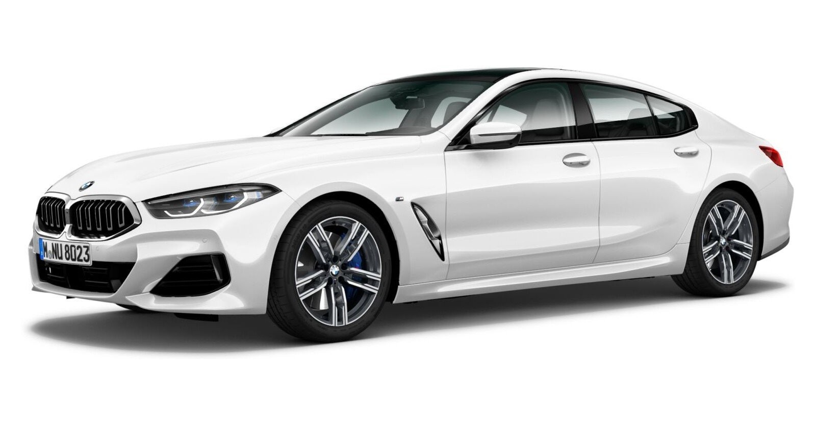 BMW BMW 8er in Weiß von vorne BMW BMW 8er in Weiß von vorne
