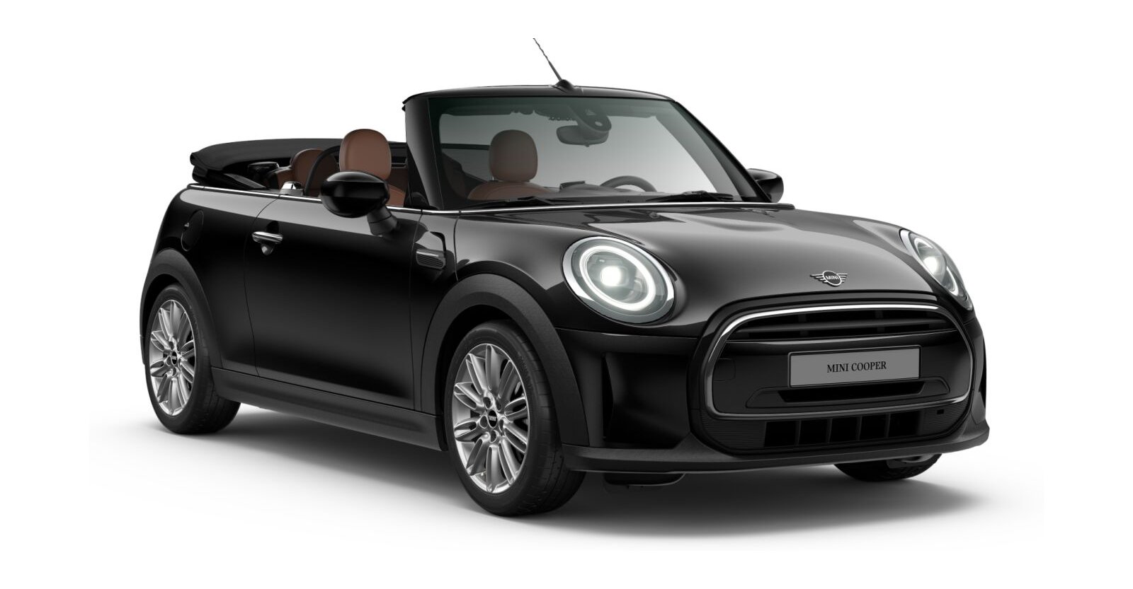 MINI MINI Cabrio in Schwarz von vorne