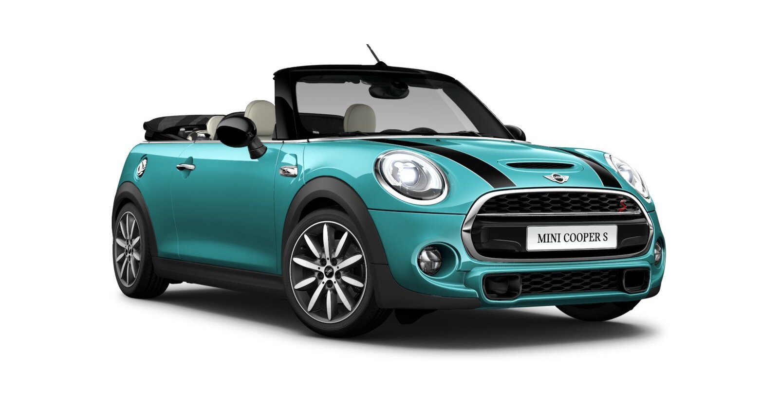 MINI MINI Cabrio in Grün von vorne