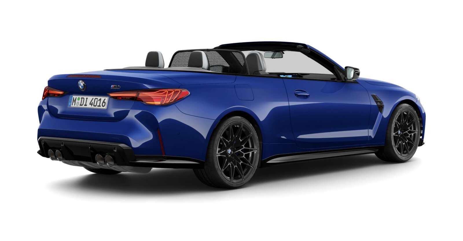 BMW BMW M in Blau von hinten