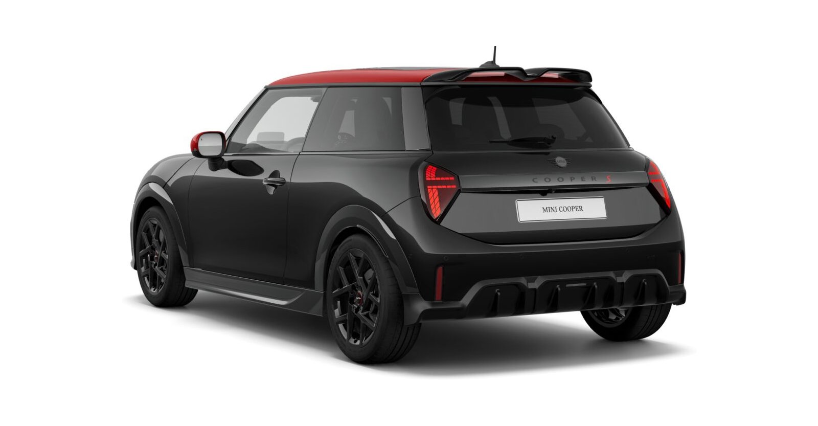 MINI MINI 3-Türer in Schwarz von hinten MINI MINI 3-Türer in Schwarz von hinten