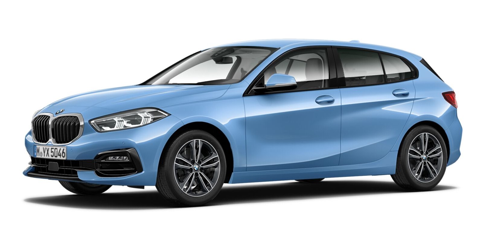 BMW BMW 1er in Blau von vorne BMW BMW 1er in Blau von vorne