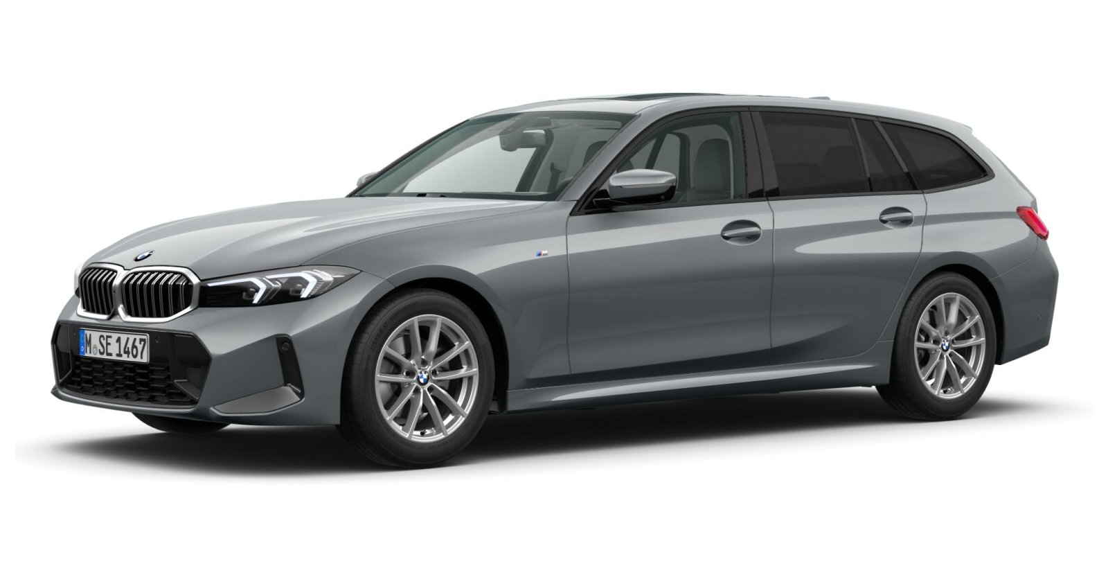 BMW BMW 3er in Grau von vorne BMW BMW 3er in Grau von vorne