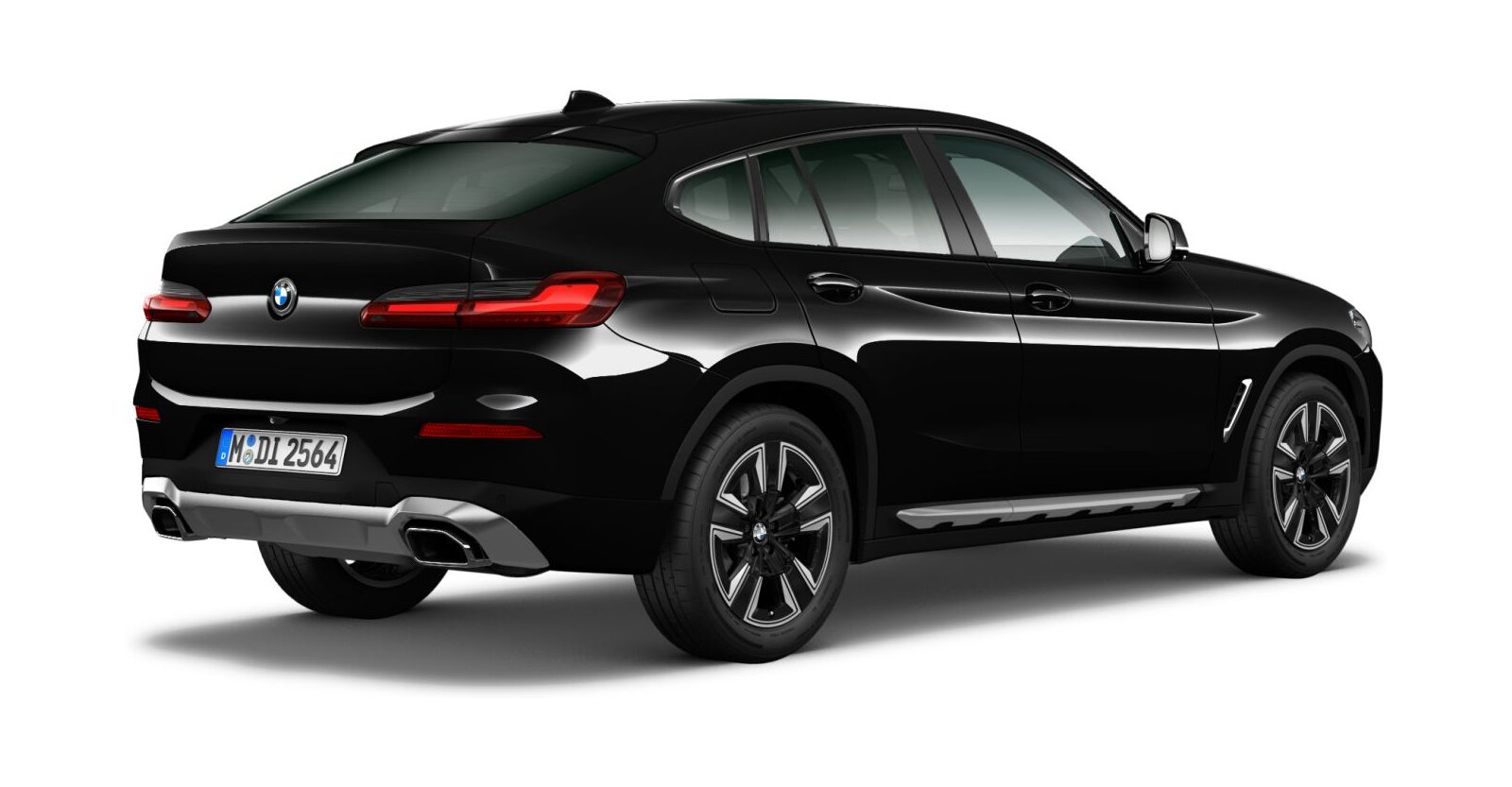 BMW BMW X in Schwarz von hinten BMW BMW X in Schwarz von hinten