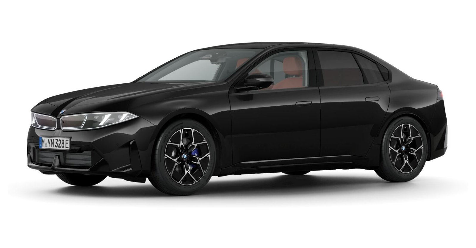 BMW BMW I in Schwarz von vorne