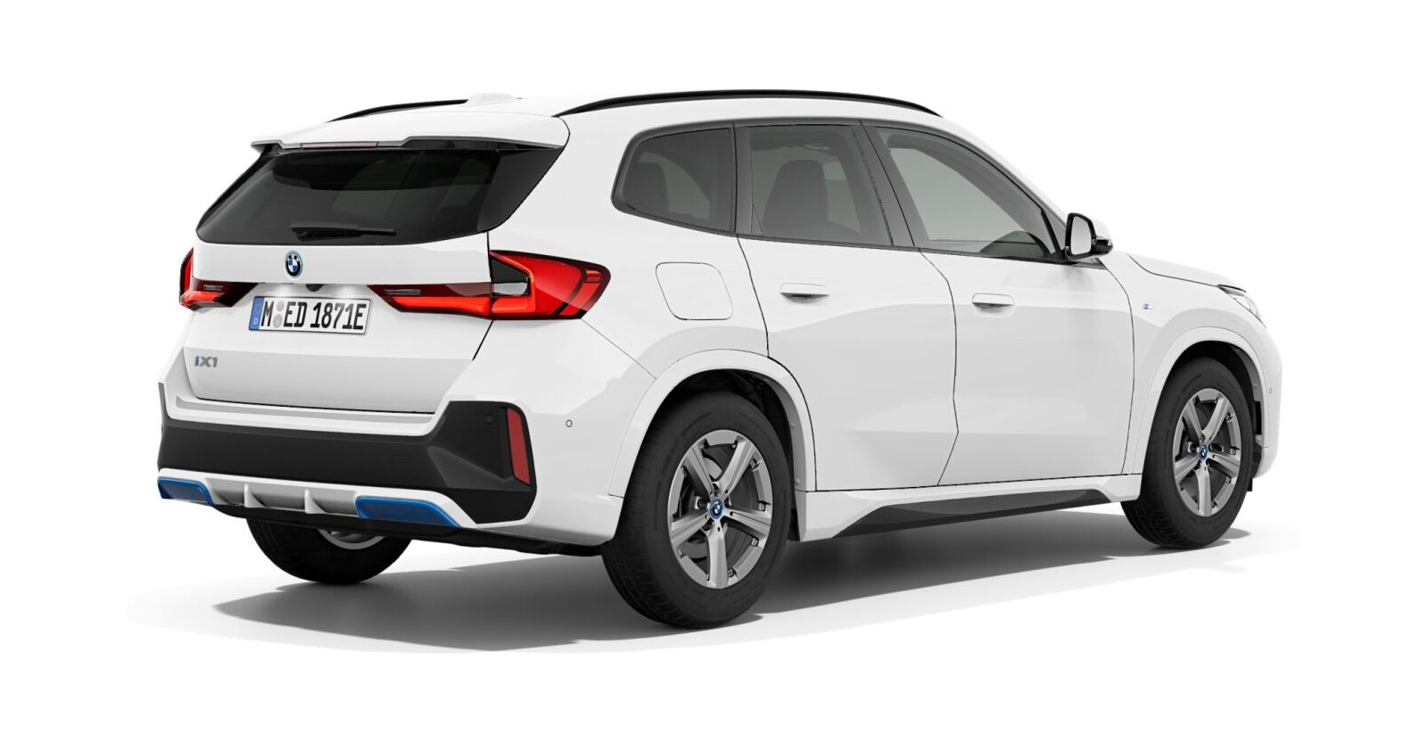 BMW BMW I in Weiß von hinten BMW BMW I in Weiß von hinten