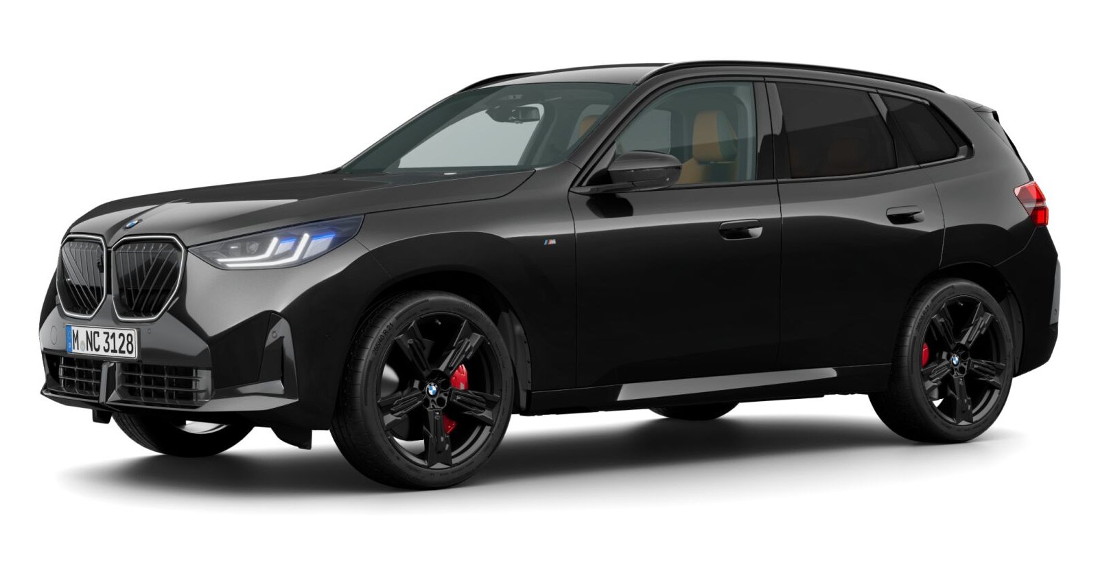 BMW X3 40d xDrive in Schwarz von vorne BMW X3 40d xDrive in Schwarz von vorne