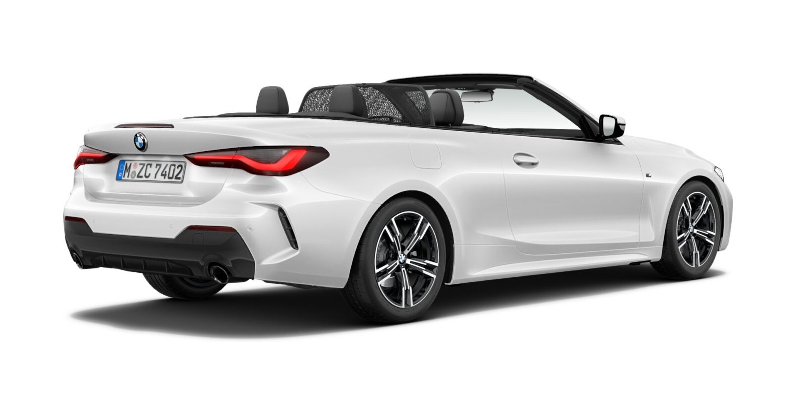 BMW BMW 4er in Weiß von hinten