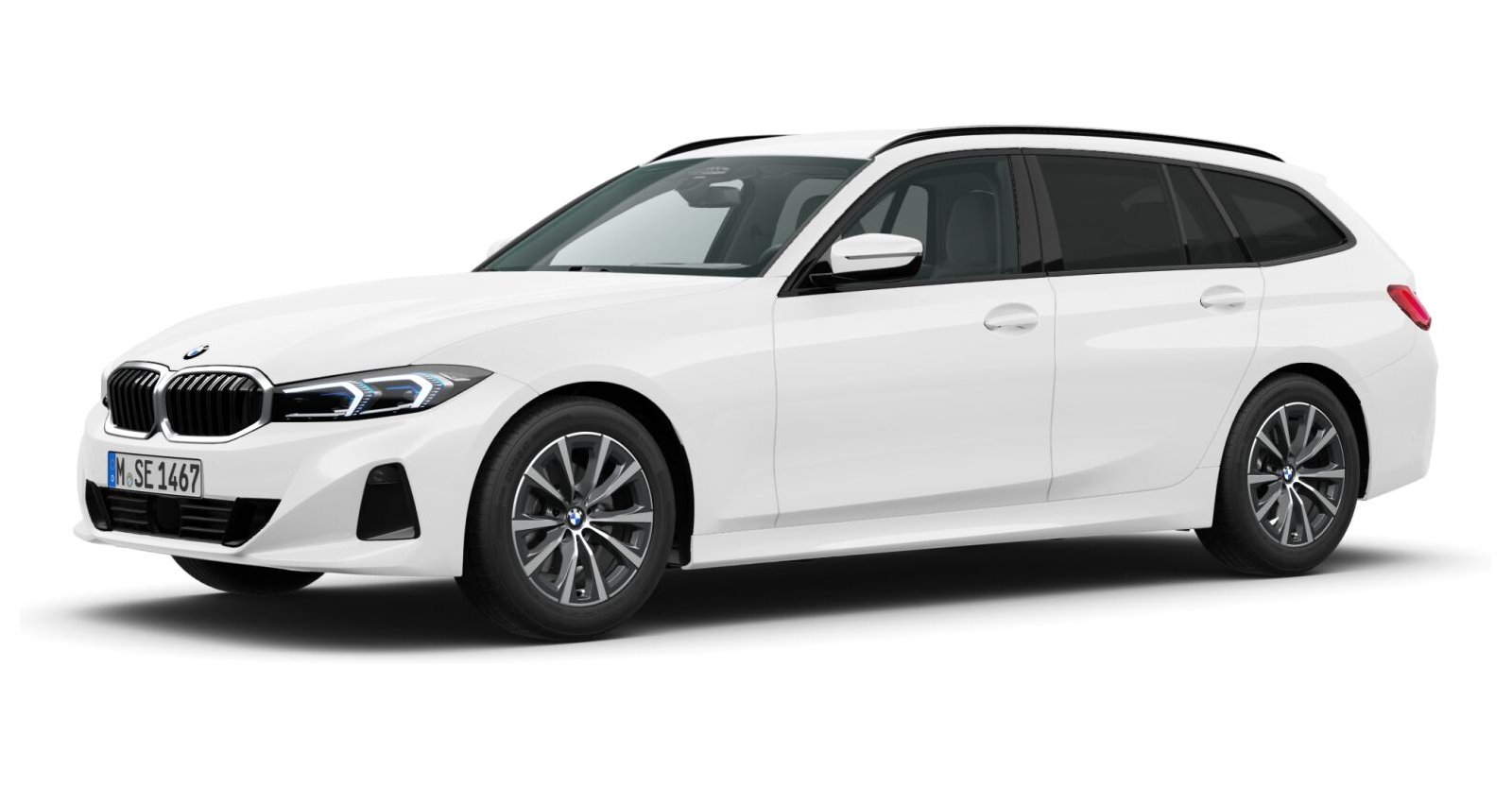 BMW BMW 3er in Weiß von vorne BMW BMW 3er in Weiß von vorne