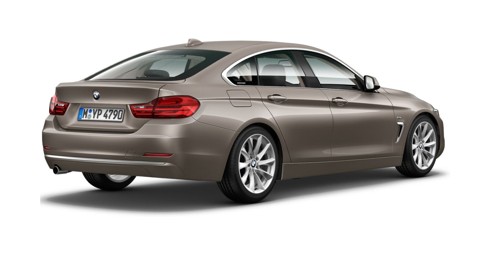 BMW BMW 4er in Beige von hinten BMW BMW 4er in Beige von hinten