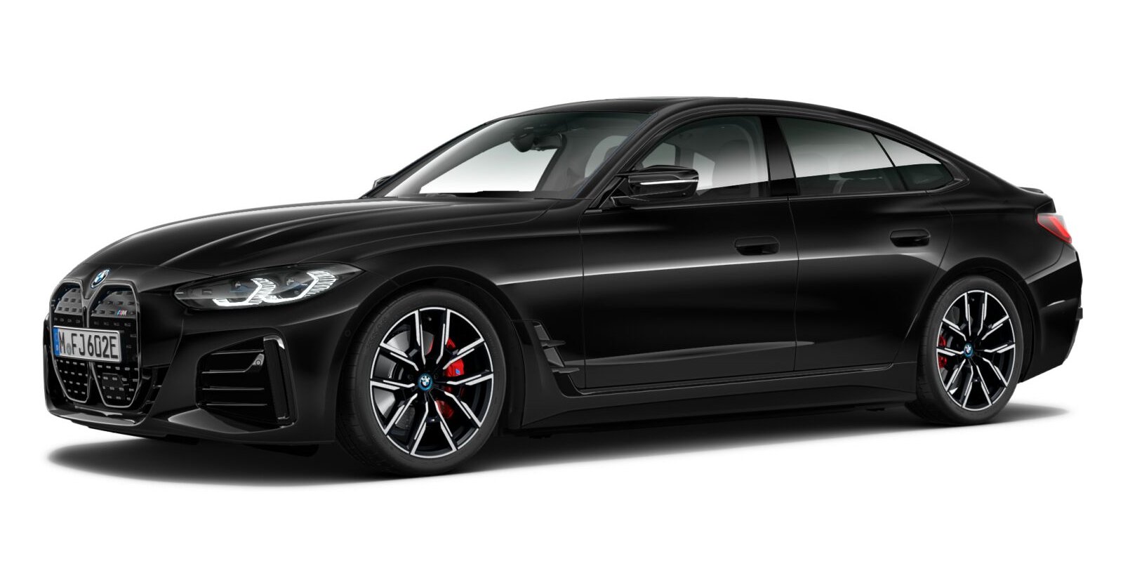BMW BMW I in Schwarz von vorne