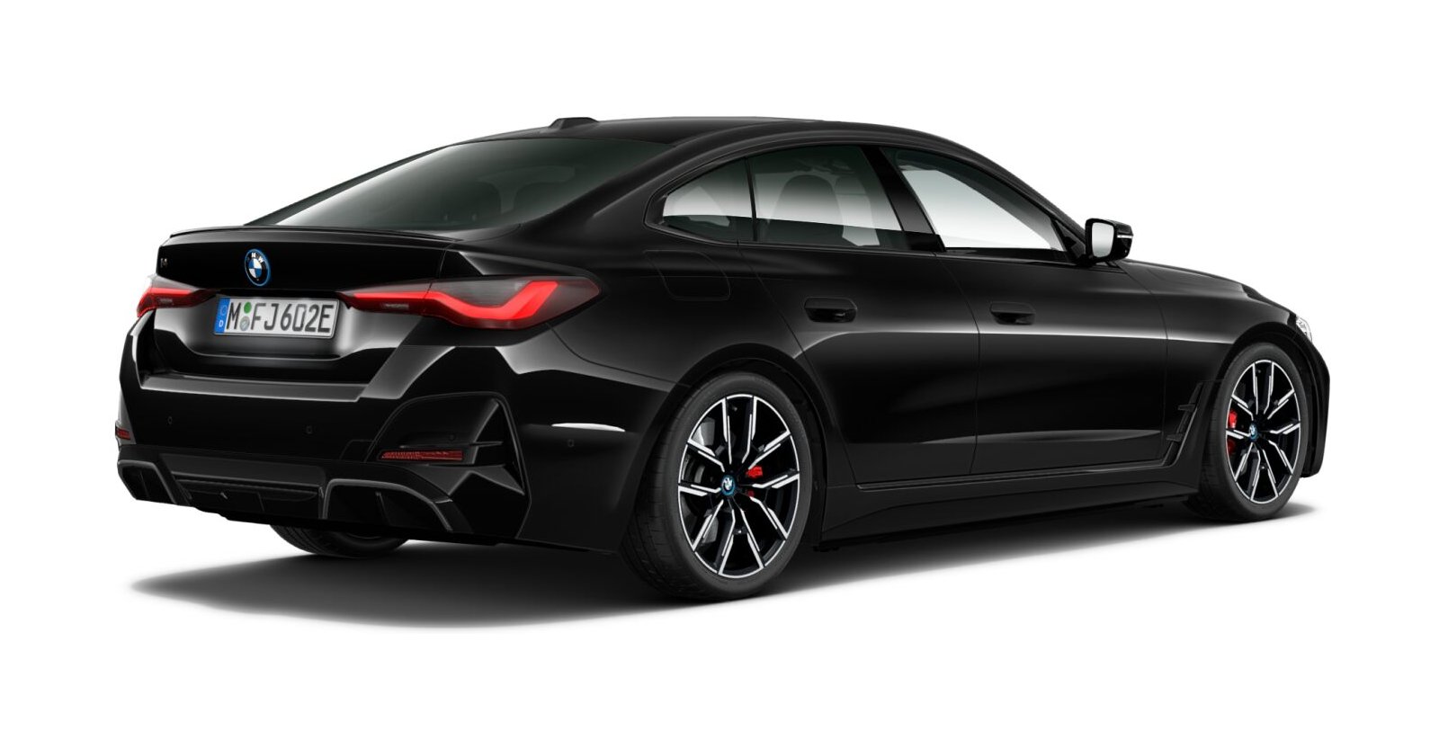 BMW BMW I in Schwarz von hinten