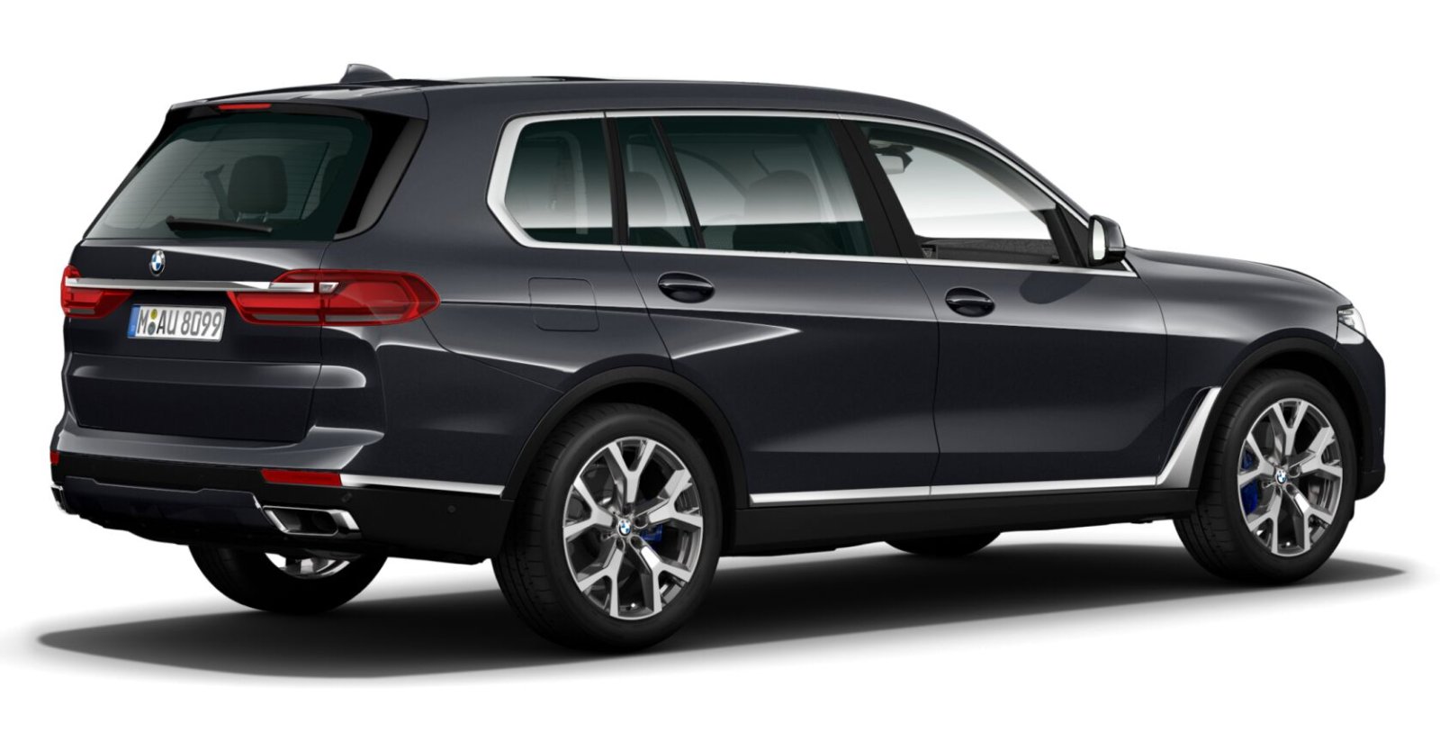 BMW BMW X in Grau von hinten