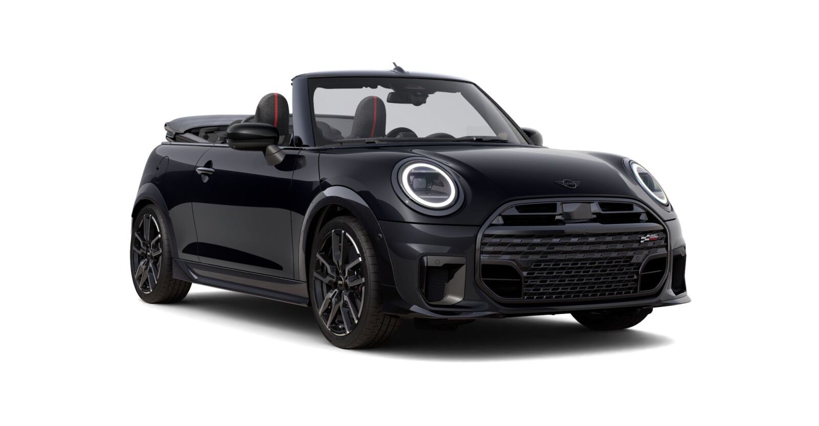 MINI MINI Cabrio in Schwarz von vorne