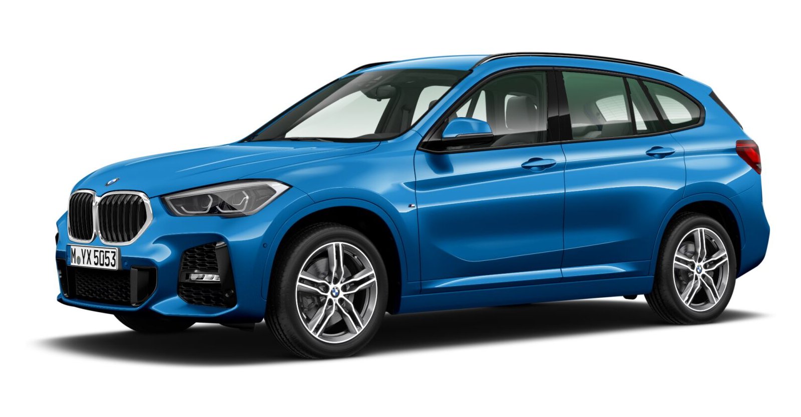 BMW BMW X in Blau von vorne BMW BMW X in Blau von vorne