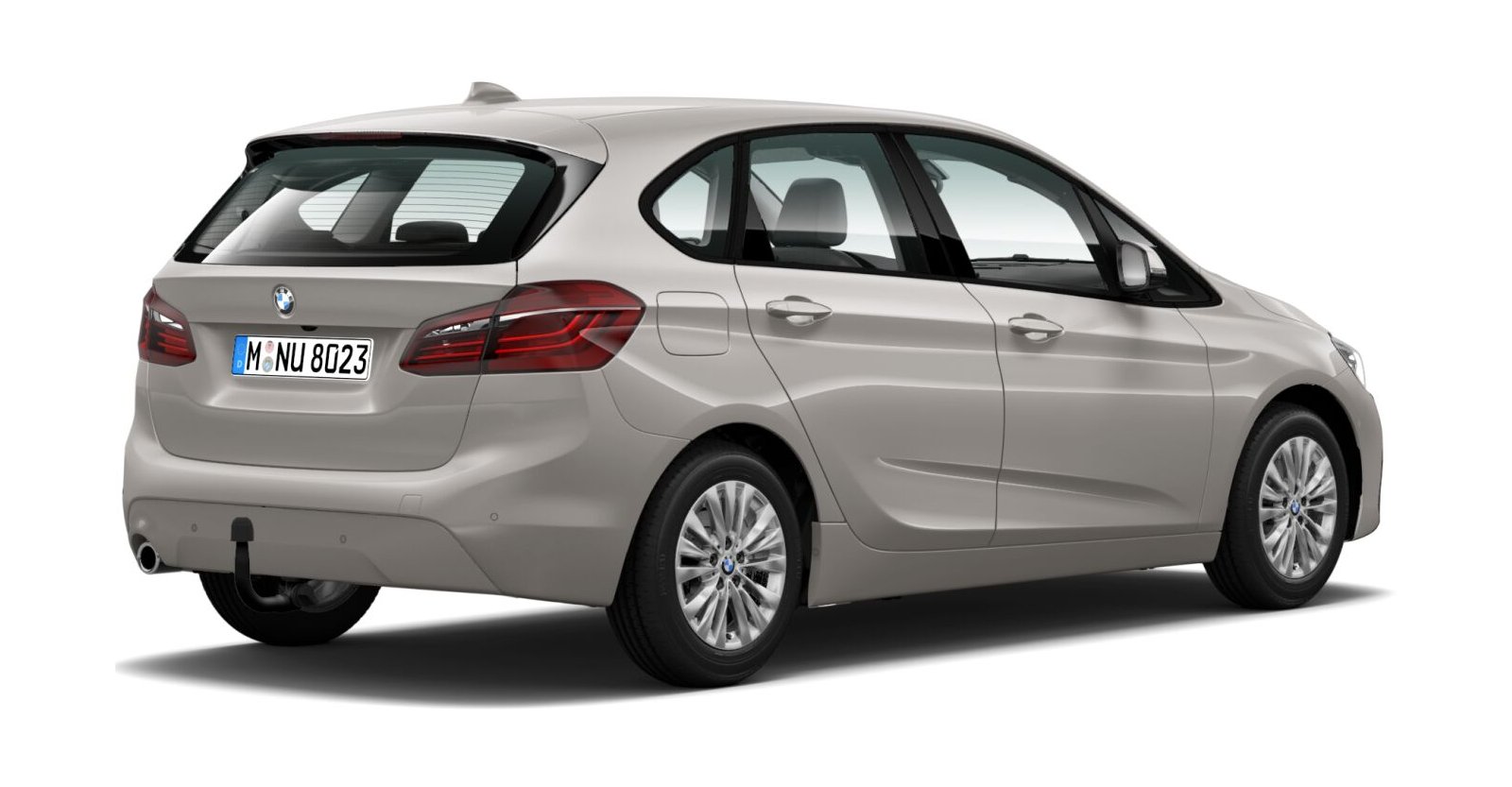 BMW BMW 2er in Silber von hinten BMW BMW 2er in Silber von hinten