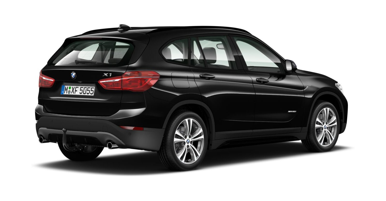 BMW BMW X in Schwarz von hinten BMW BMW X in Schwarz von hinten