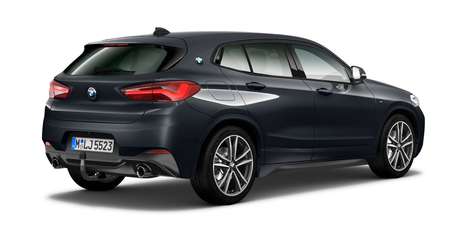 BMW BMW X in Grau von hinten BMW BMW X in Grau von hinten
