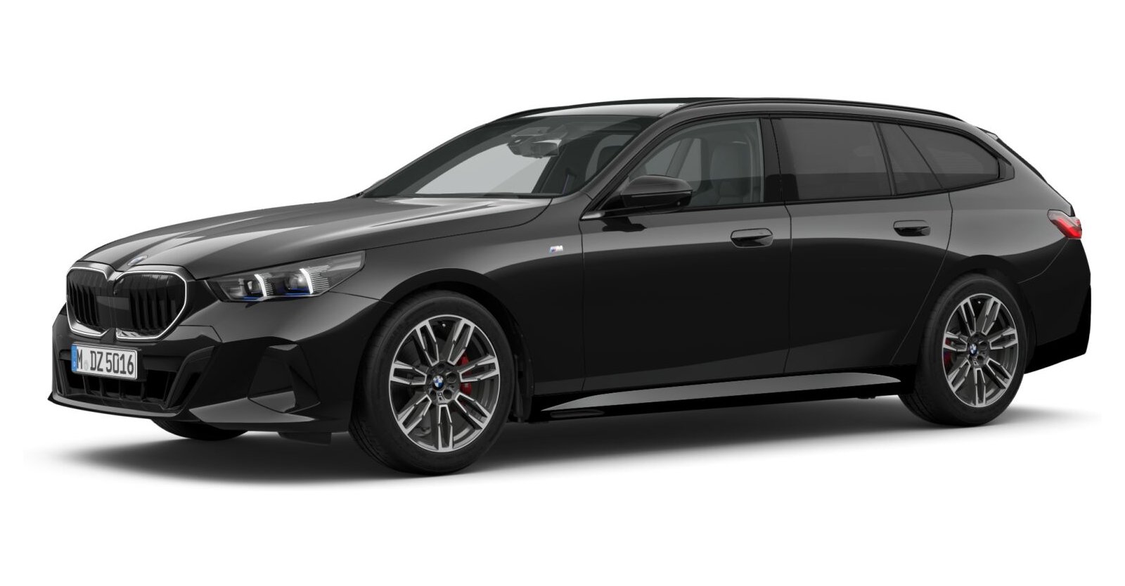 BMW BMW 5er in Schwarz von vorne