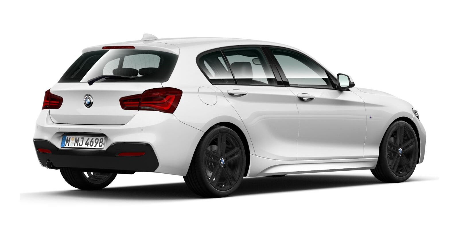 BMW BMW 1er in Weiß von hinten
