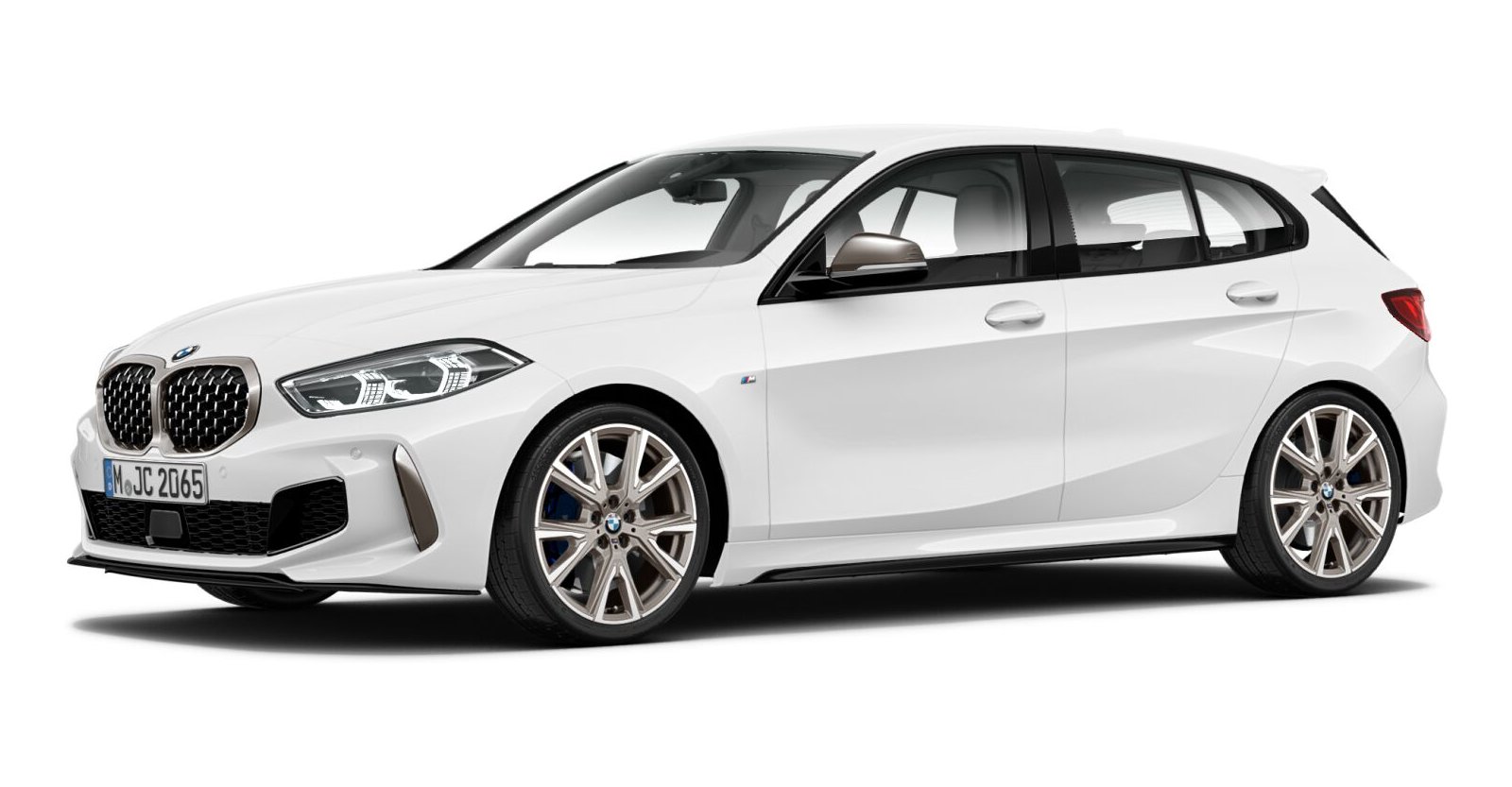 BMW BMW 1er in Weiß von vorne BMW BMW 1er in Weiß von vorne
