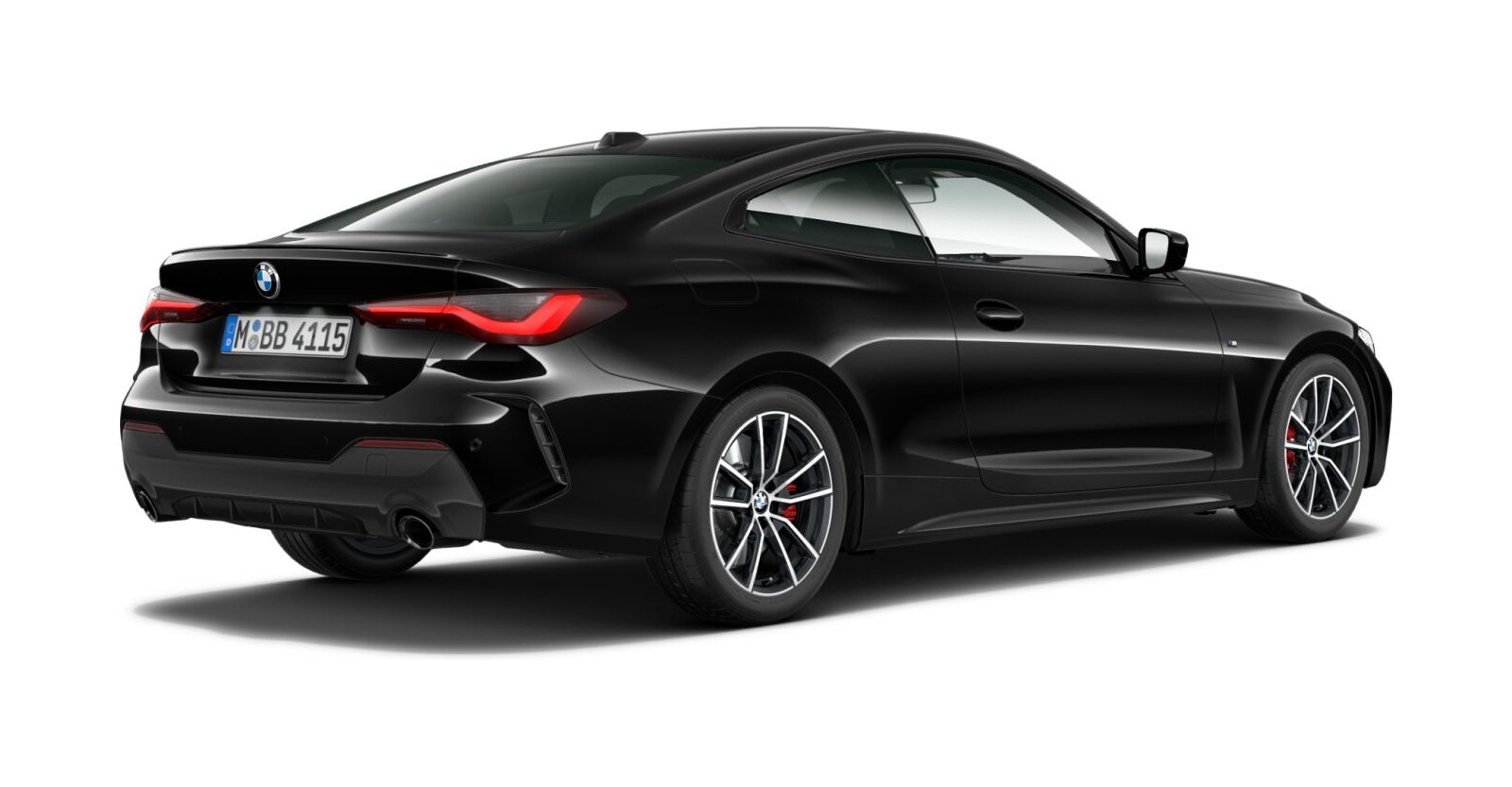 BMW BMW 4er in Schwarz von hinten BMW BMW 4er in Schwarz von hinten