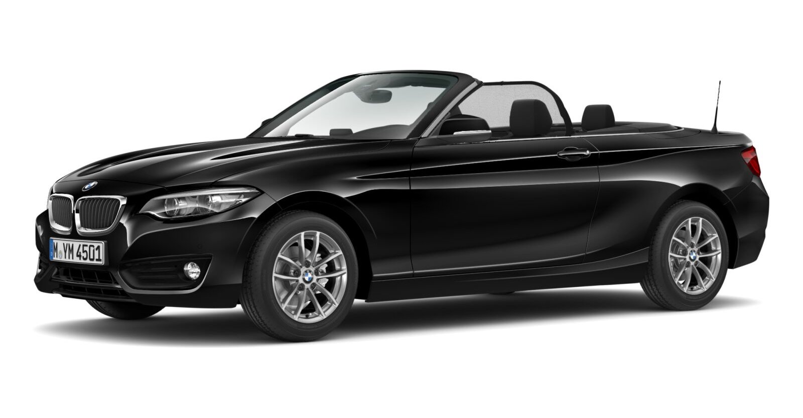 BMW BMW 2er in Schwarz von vorne BMW BMW 2er in Schwarz von vorne