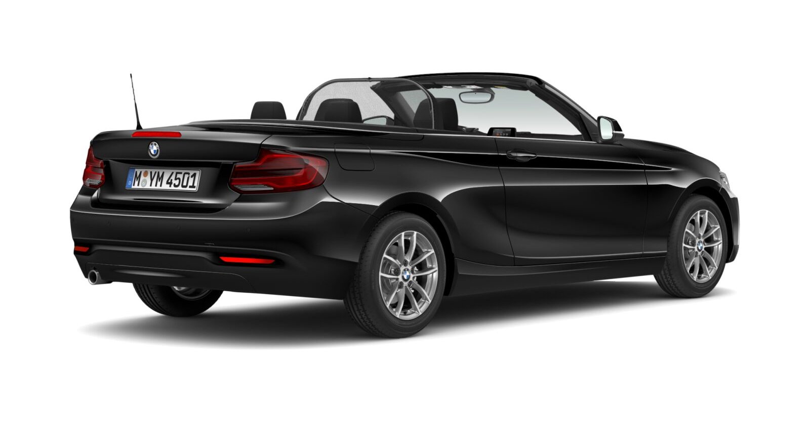 BMW BMW 2er in Schwarz von hinten BMW BMW 2er in Schwarz von hinten