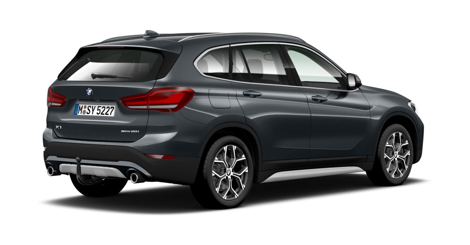 BMW BMW X in Grau von hinten