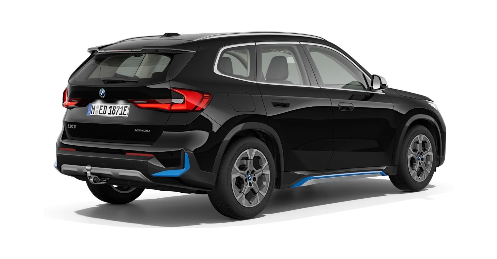 BMW BMW I in Schwarz von hinten