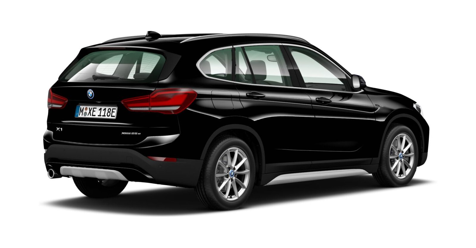 BMW BMW X in Schwarz von hinten BMW BMW X in Schwarz von hinten