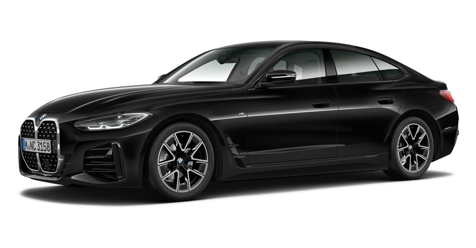 BMW BMW 4er in Schwarz von vorne