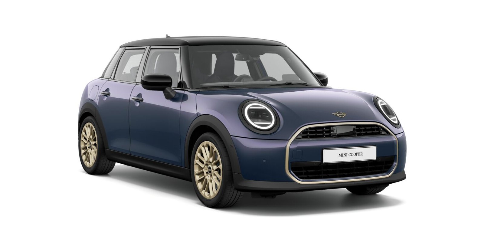 MINI MINI 3-Türer in Blau von vorne