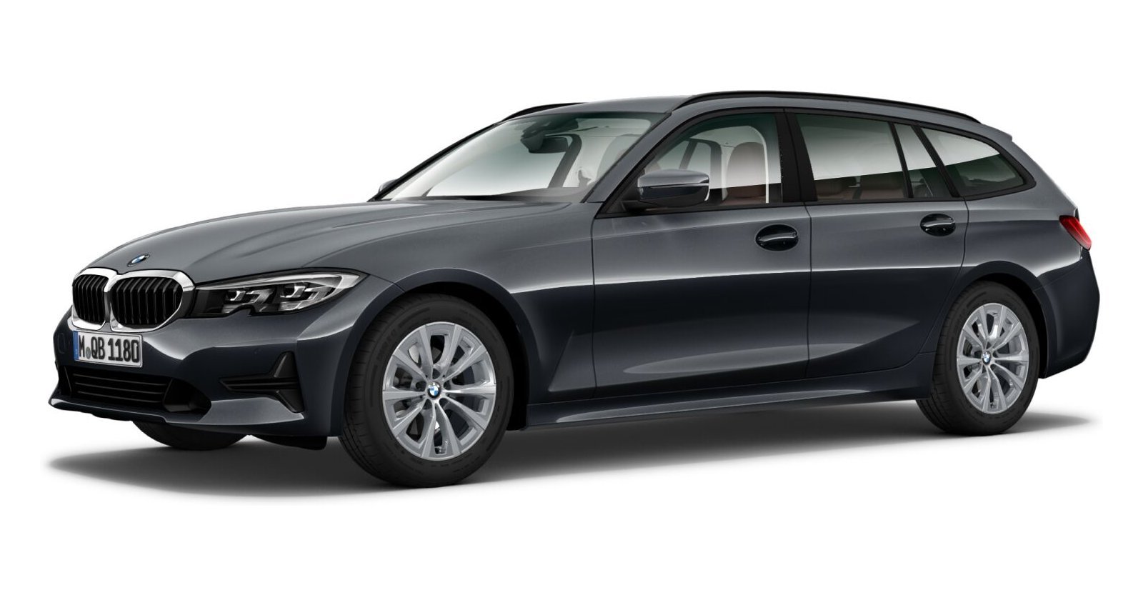 BMW 320d Touring in Grau von vorne