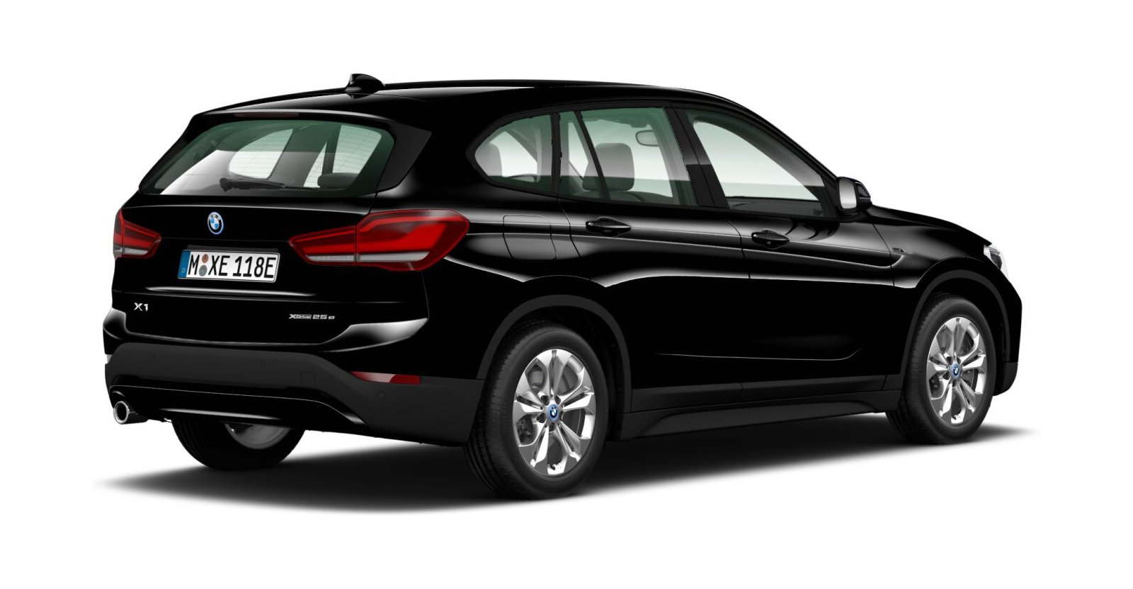 BMW BMW X in Schwarz von hinten BMW BMW X in Schwarz von hinten