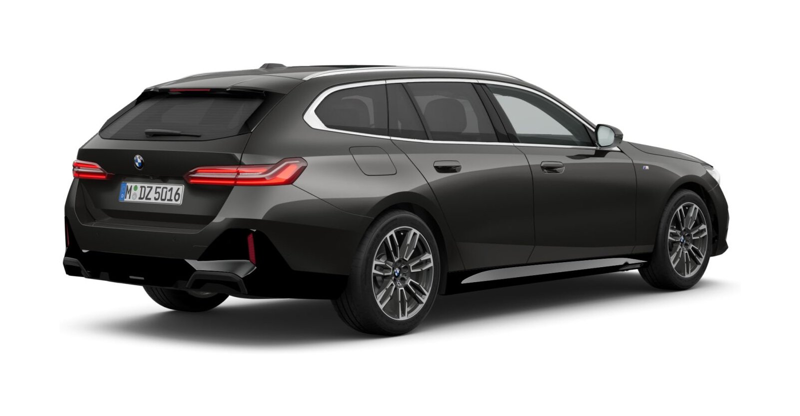 BMW BMW 5er in Grau von hinten