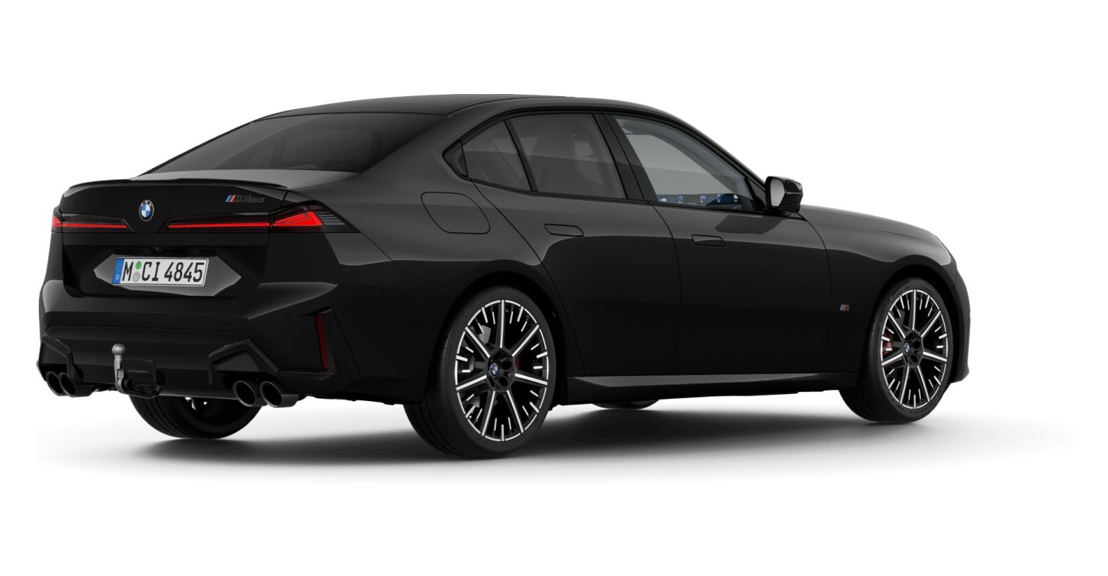 BMW BMW 3er in Schwarz von hinten