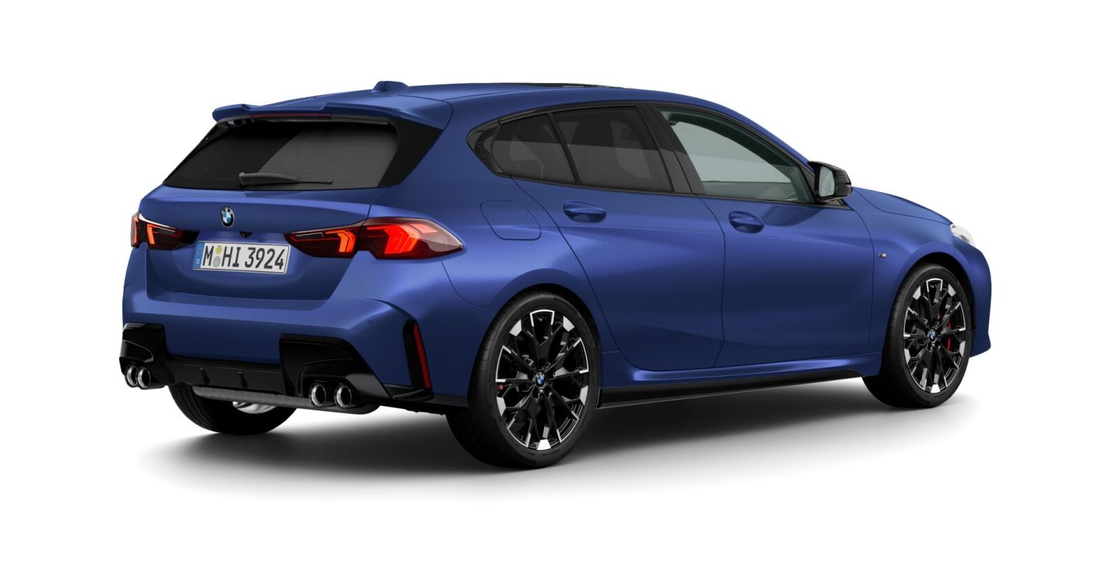 BMW BMW 1er in Blau von hinten