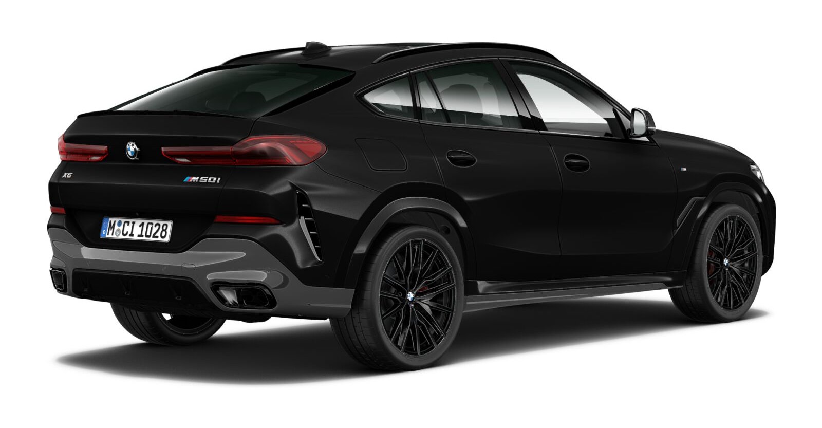 BMW BMW X in Schwarz von hinten BMW BMW X in Schwarz von hinten
