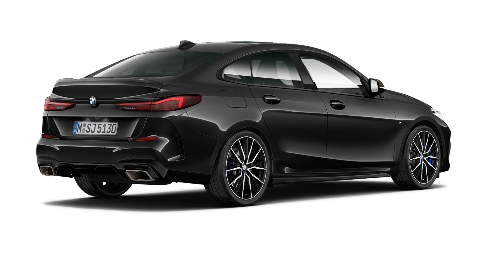 BMW BMW 2er in Schwarz von hinten BMW BMW 2er in Schwarz von hinten