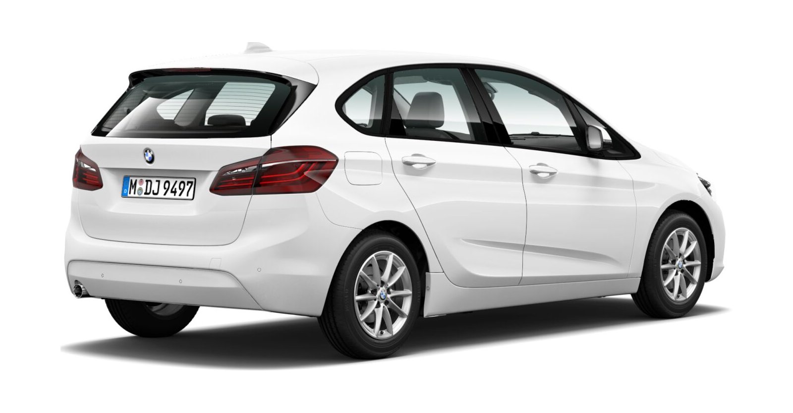 BMW BMW 2er in Weiß von hinten BMW BMW 2er in Weiß von hinten
