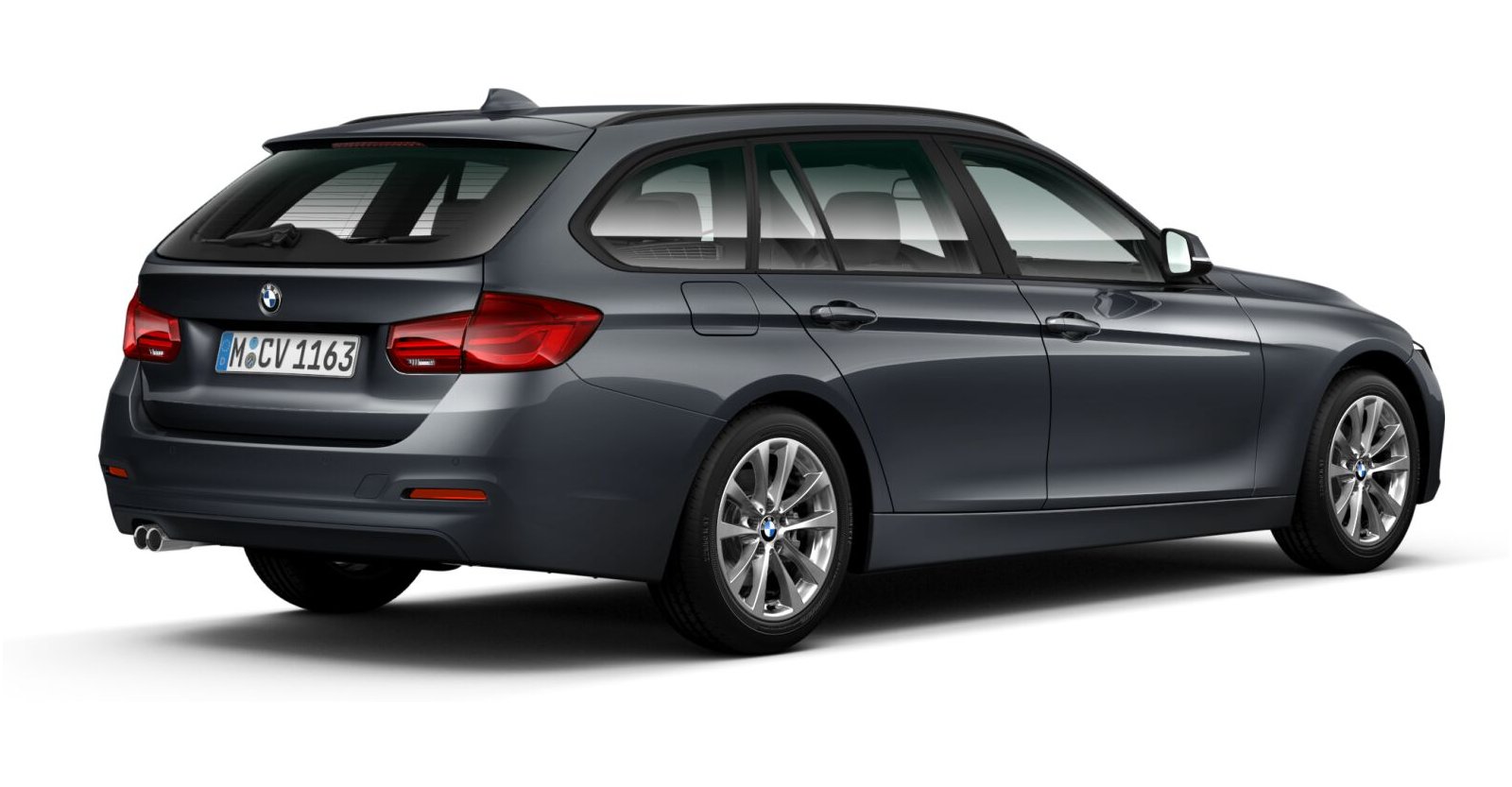 BMW BMW 3er in Grau von hinten