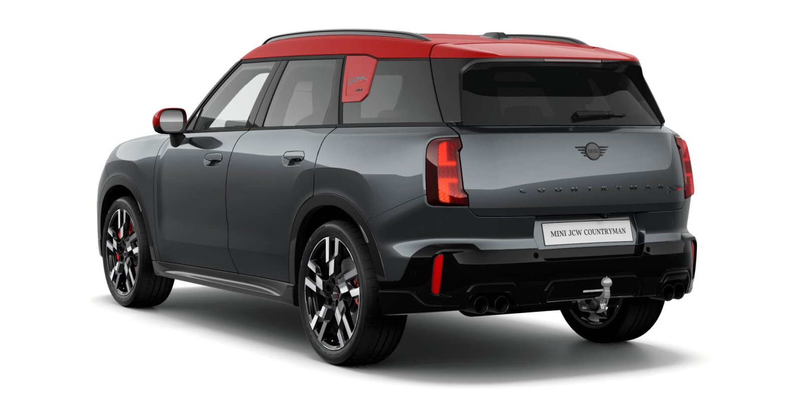 MINI MINI Countryman in Grau von hinten MINI MINI Countryman in Grau von hinten